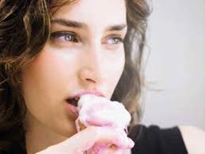 Biting Icecream