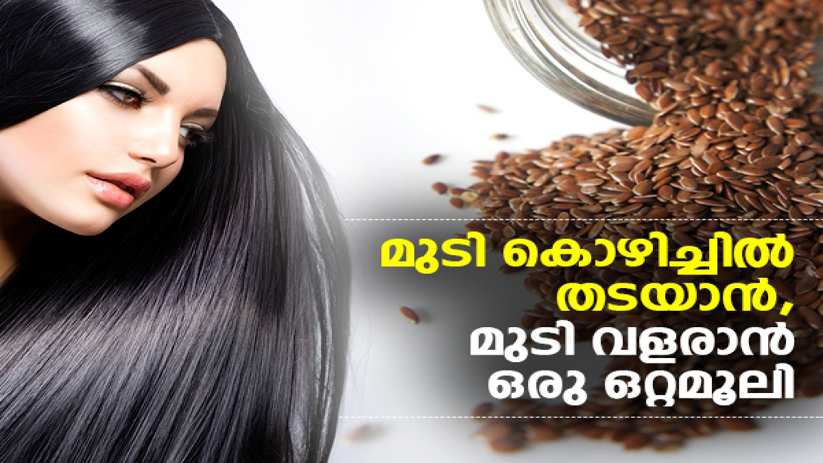Flax Seeds For Hair Growth മുടികൊഴിയില്ല, വളരും; ഈ ഒറ്റമൂലി അല്‍പം