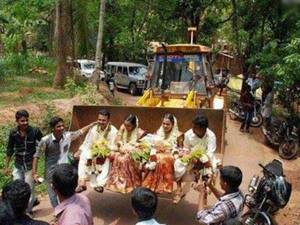 ബുള്ഡോസറില് ഒരു കല്ല്യാണം